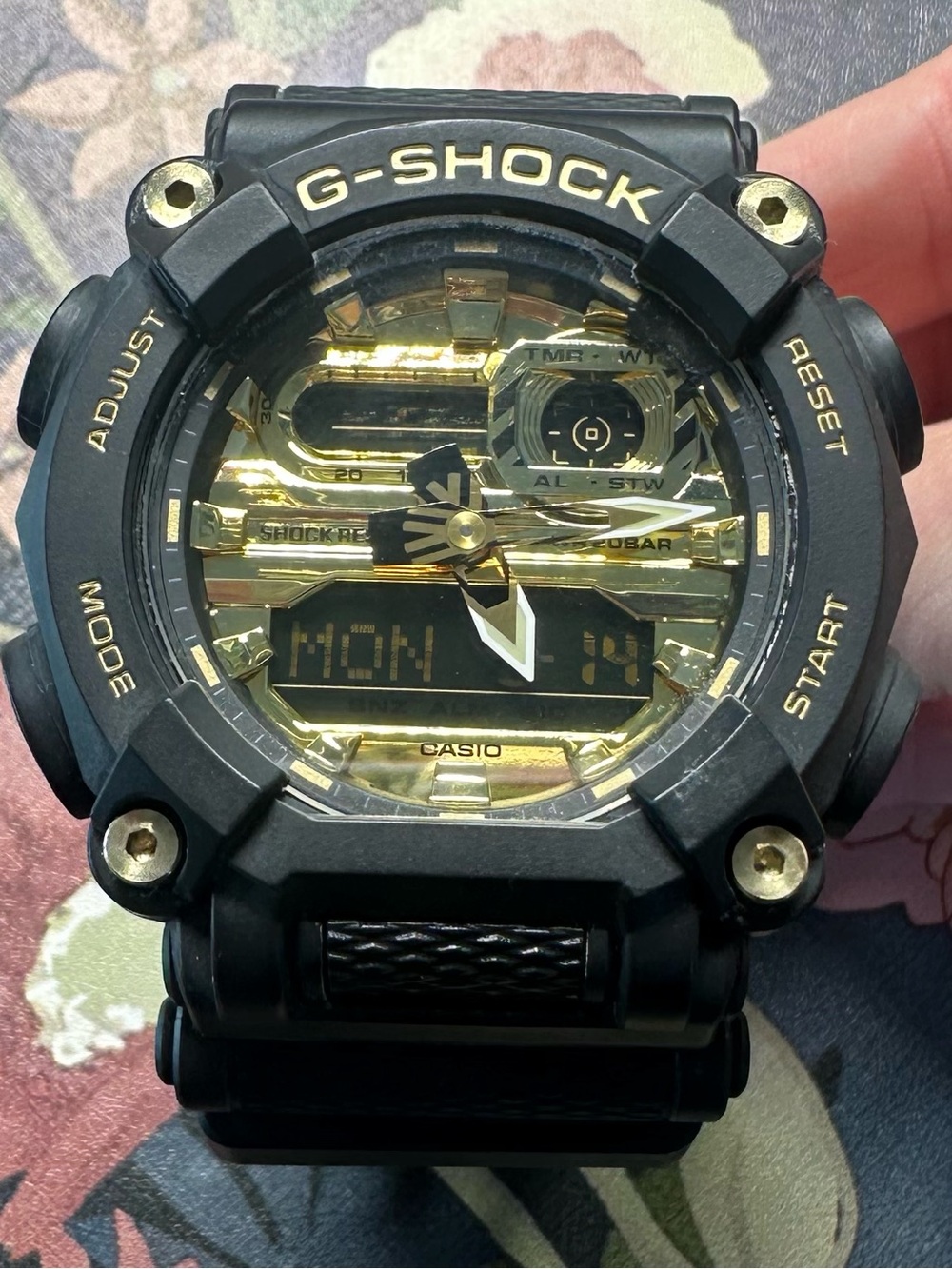G-Shock Black and Gold Digital-Analog Men’s Watch